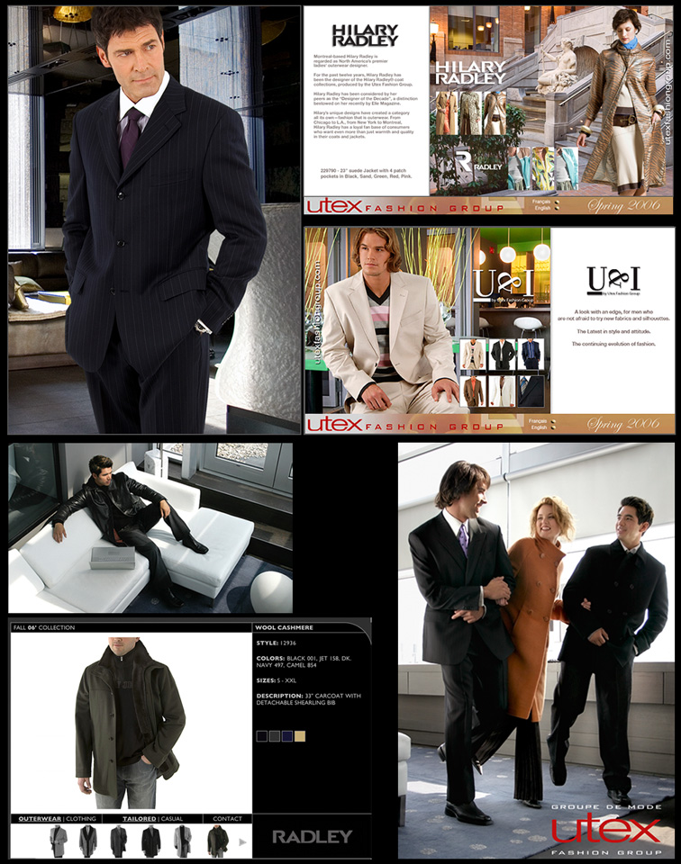 Utex Fashion Group - Mood shots and Lookbooks - Web and Print Projects